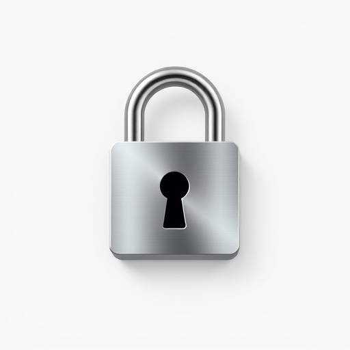 A stylized, modern icon of a padlock, symbolizing robust data security and privacy protection.